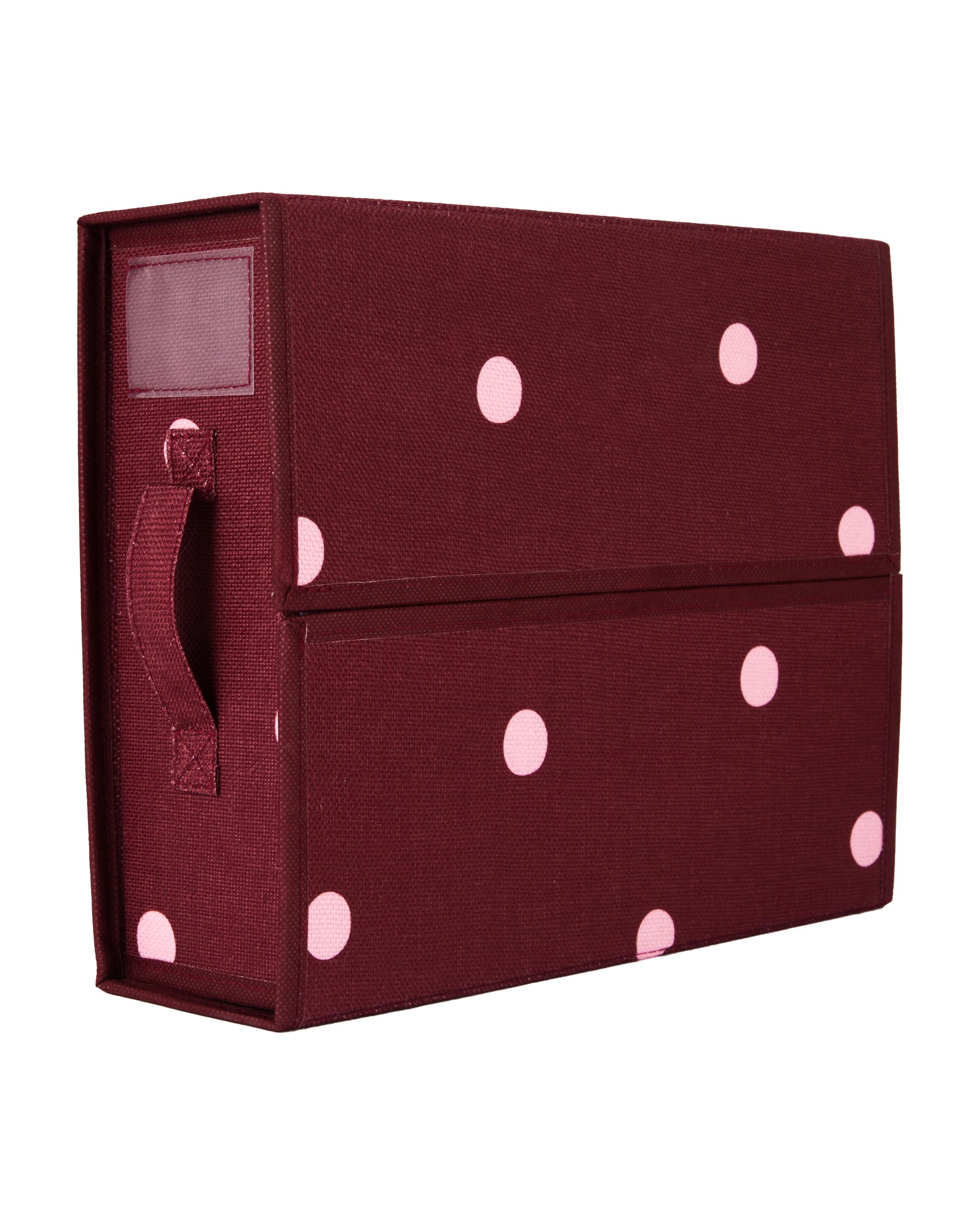 5 Linen Look Bed Box - Polka Dot, 5 of 10