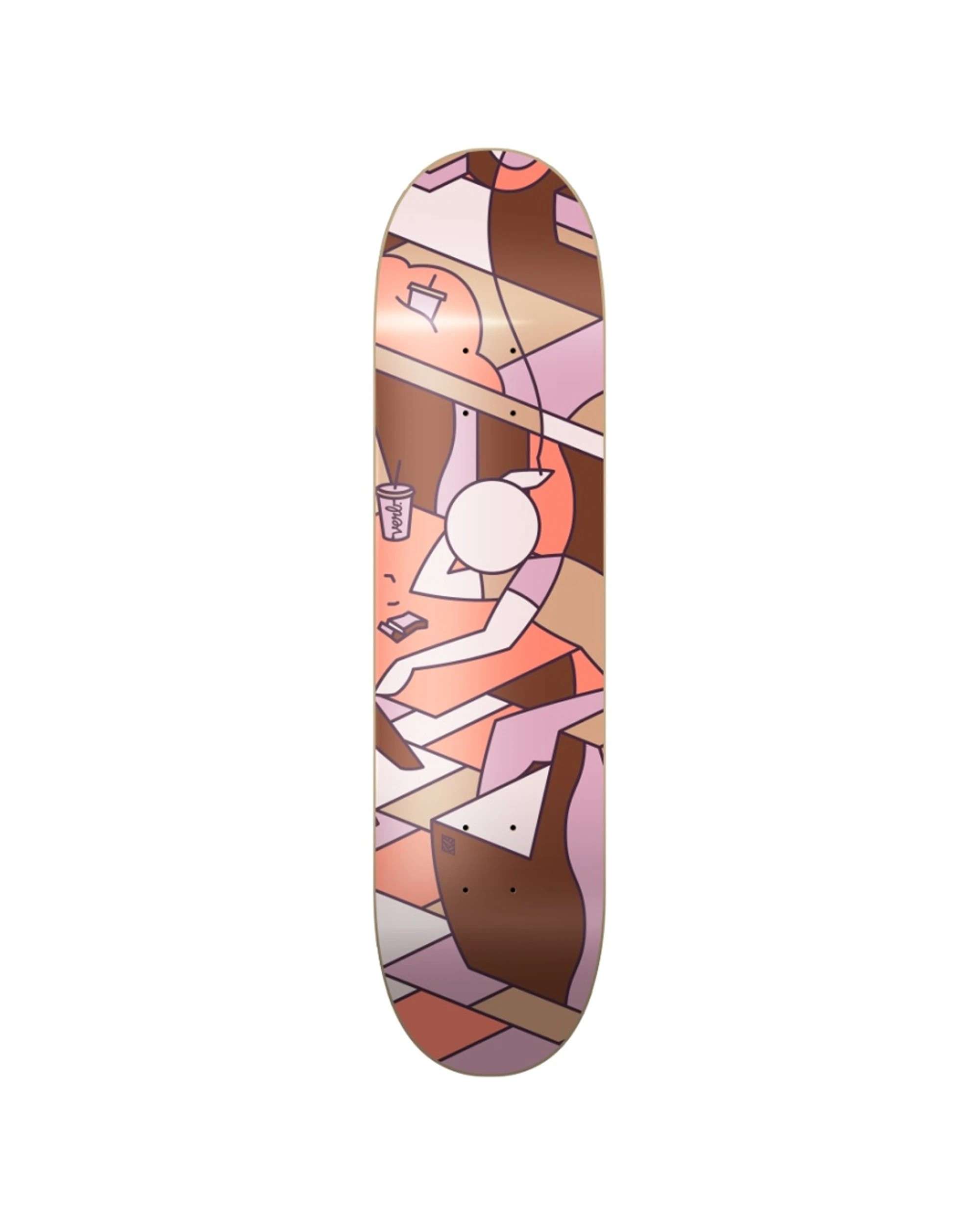 1 Verb Skateboard Deck Artist Series Stephen Baker 8.25 Inch 7-Ply Maple Core Two - Multi, 1 of 3
