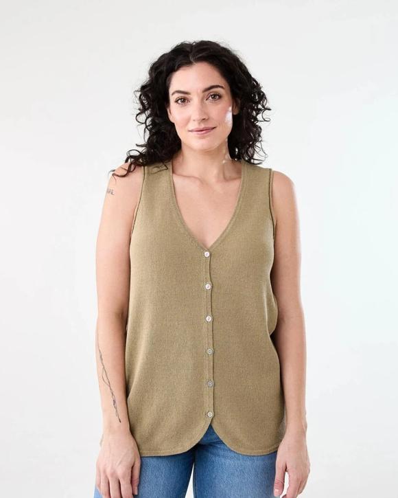 Sleeveless Longline Vest