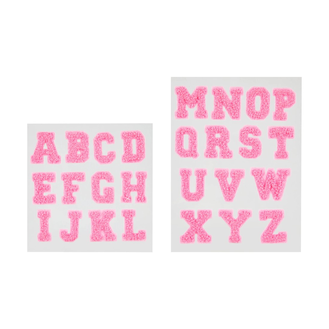 2 26 Pieces Chenille Patches - Alphabet Pink, 2 of 2