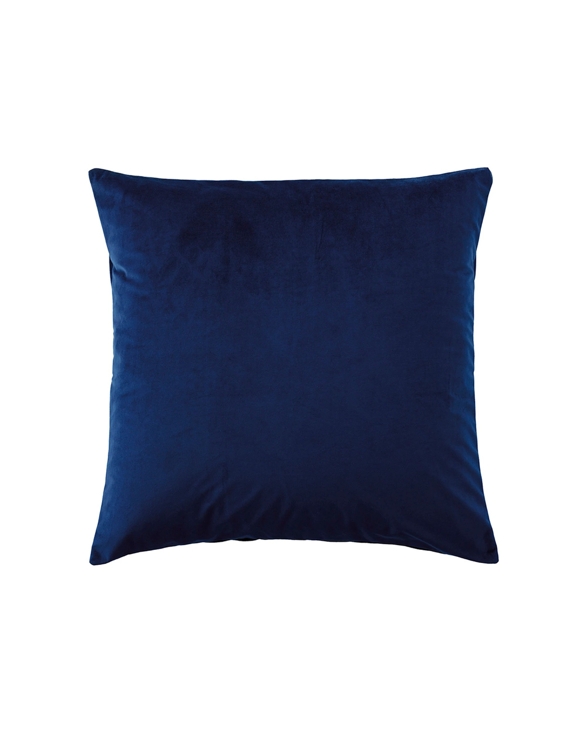 1 Bianca Vivid Coordinates European Pillowcase Velvet Polyester 65x65cm Indigo - Blue, 1 of 1