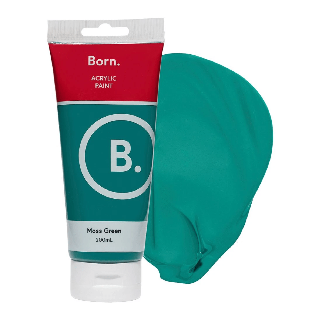 1 Born Acrylic Paint 200mL Moss Green, 1 of 3