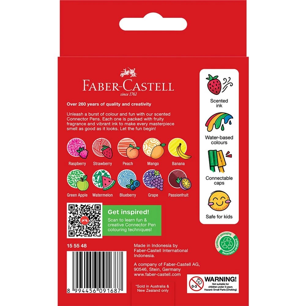 5 Faber-Castell Connector Pens Fruity Scents 10 Pack, 5 of 5