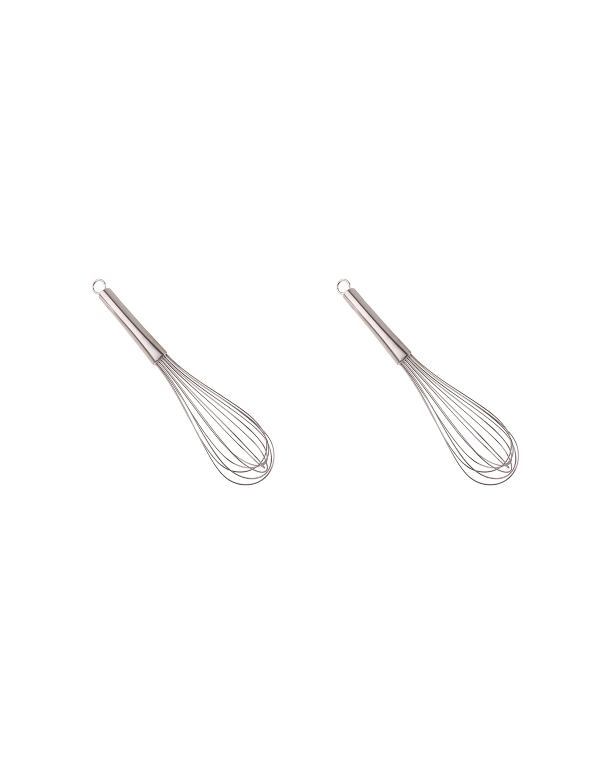 1 Appetito 2PK Stainless Steel Balloon Whisk 30cm Home Kitchen Cooking - Metallic, 1 of 2