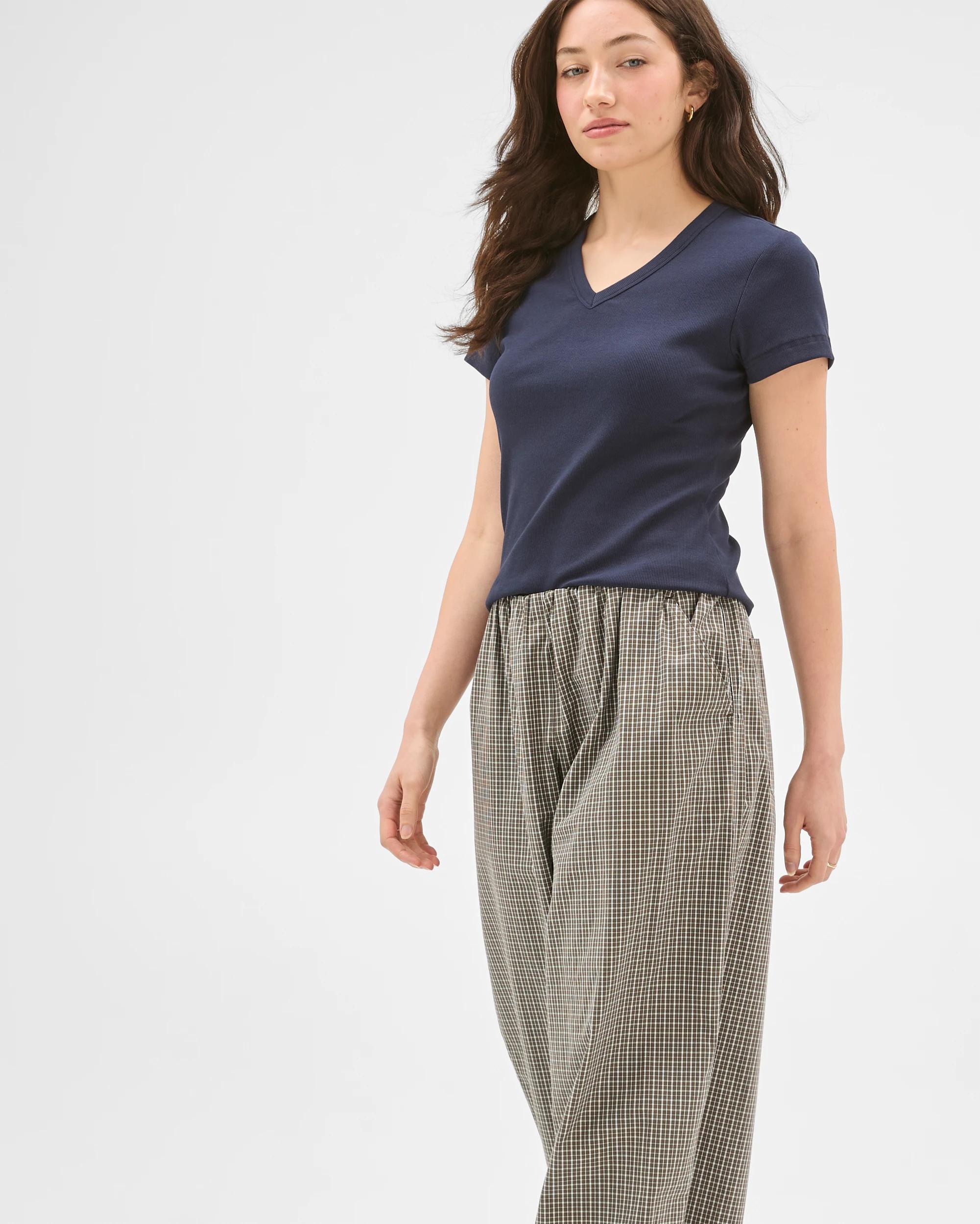 1 Lily Loves Australian Cotton Poplin Wide Leg Pants KHAKI, 1 of 7