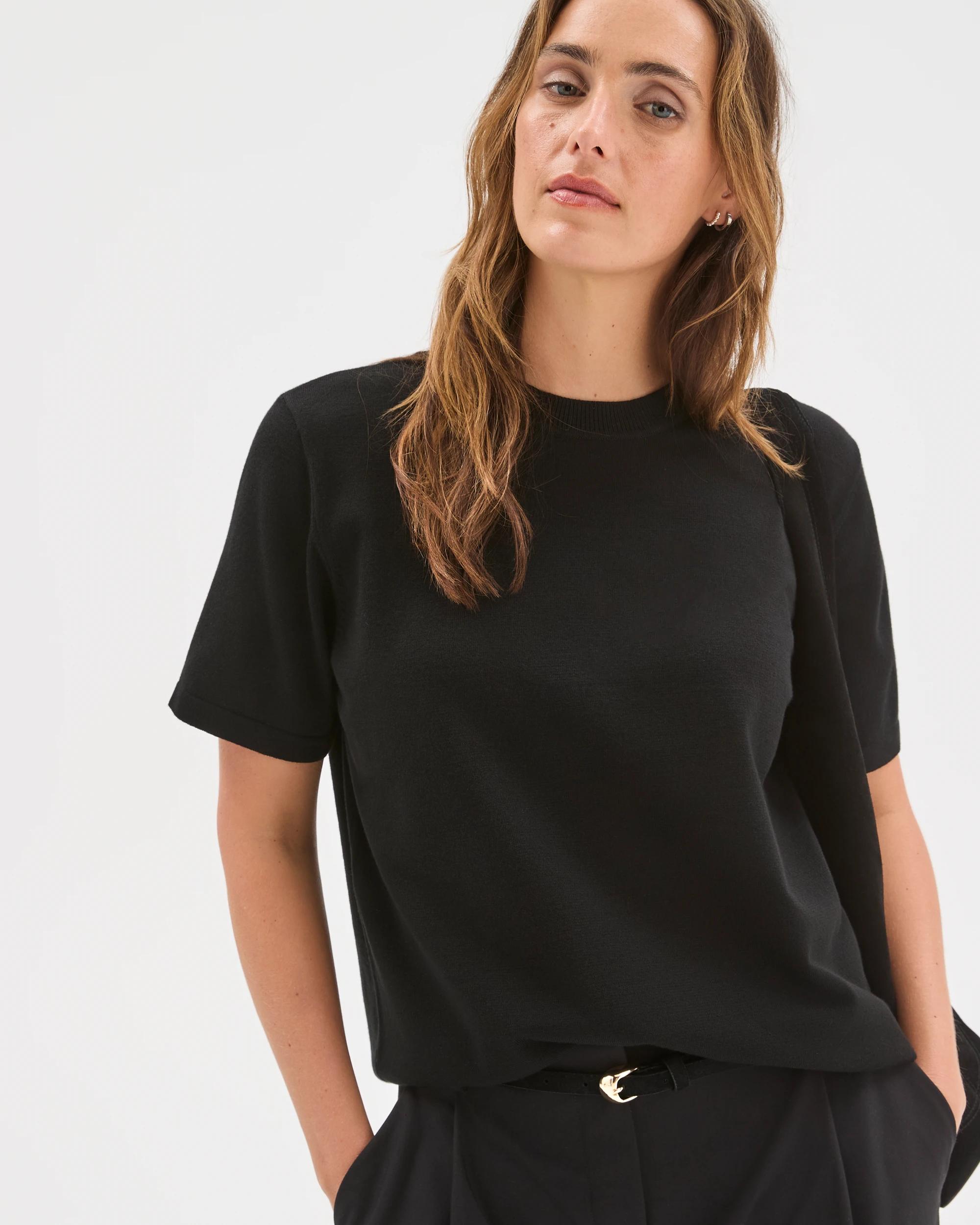 4 Preview Ultimate Knit Top BLACK, 4 of 7
