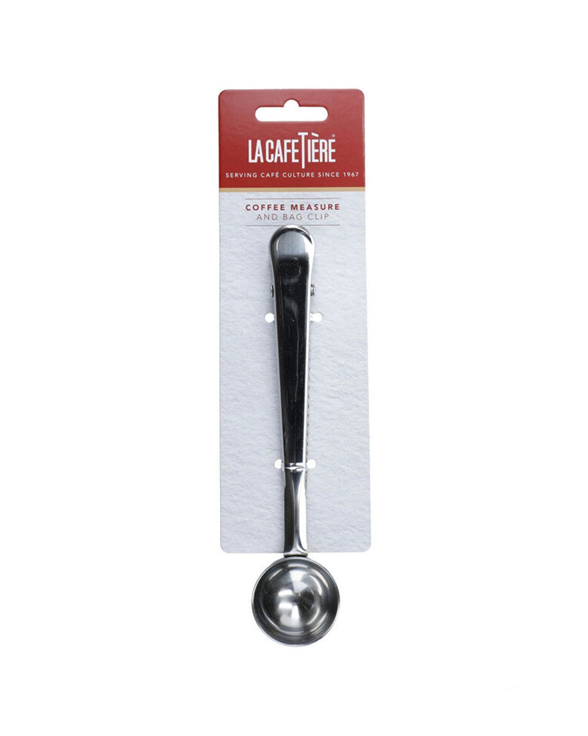 5 La Cafetiere 3x 18cm 20g Stainless Steel Coffee Measuring Spoon With Clip - Silver, 5 of 5