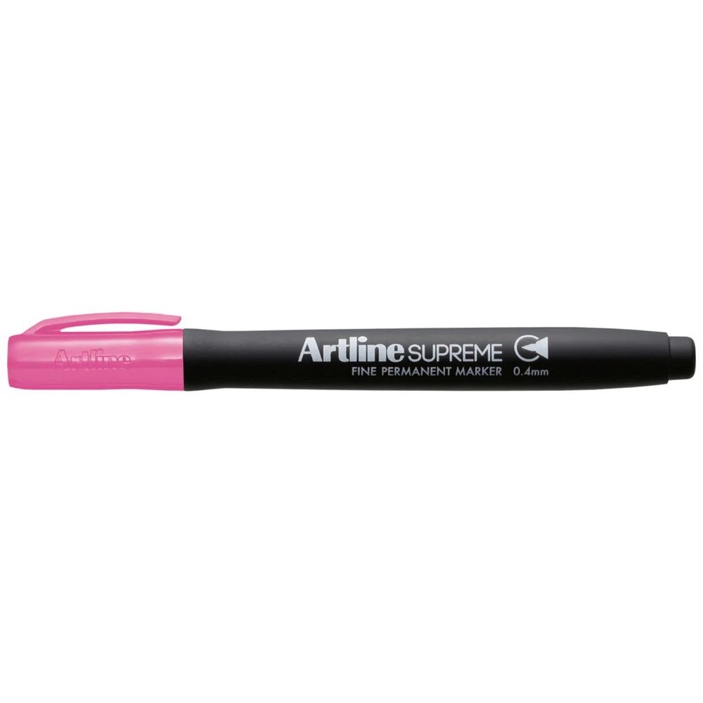1 Artline Supreme Permanent Marker 0.4mm Pink, 1 of 1