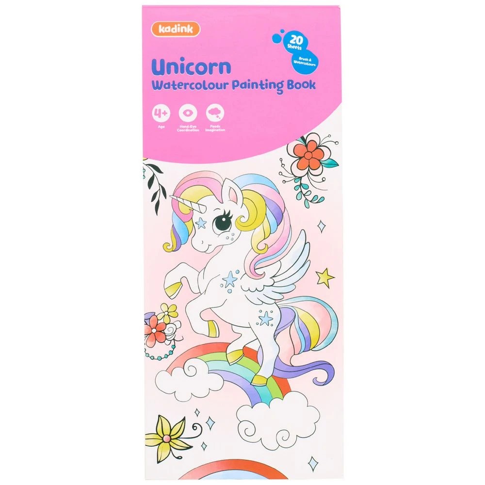 1 Kadink Water Colour Painting Book Unicorn, 1 of 6