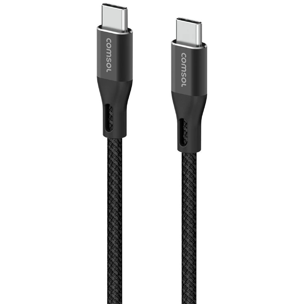 1 Comsol USB-C Cable 1.2m Black, 1 of 4