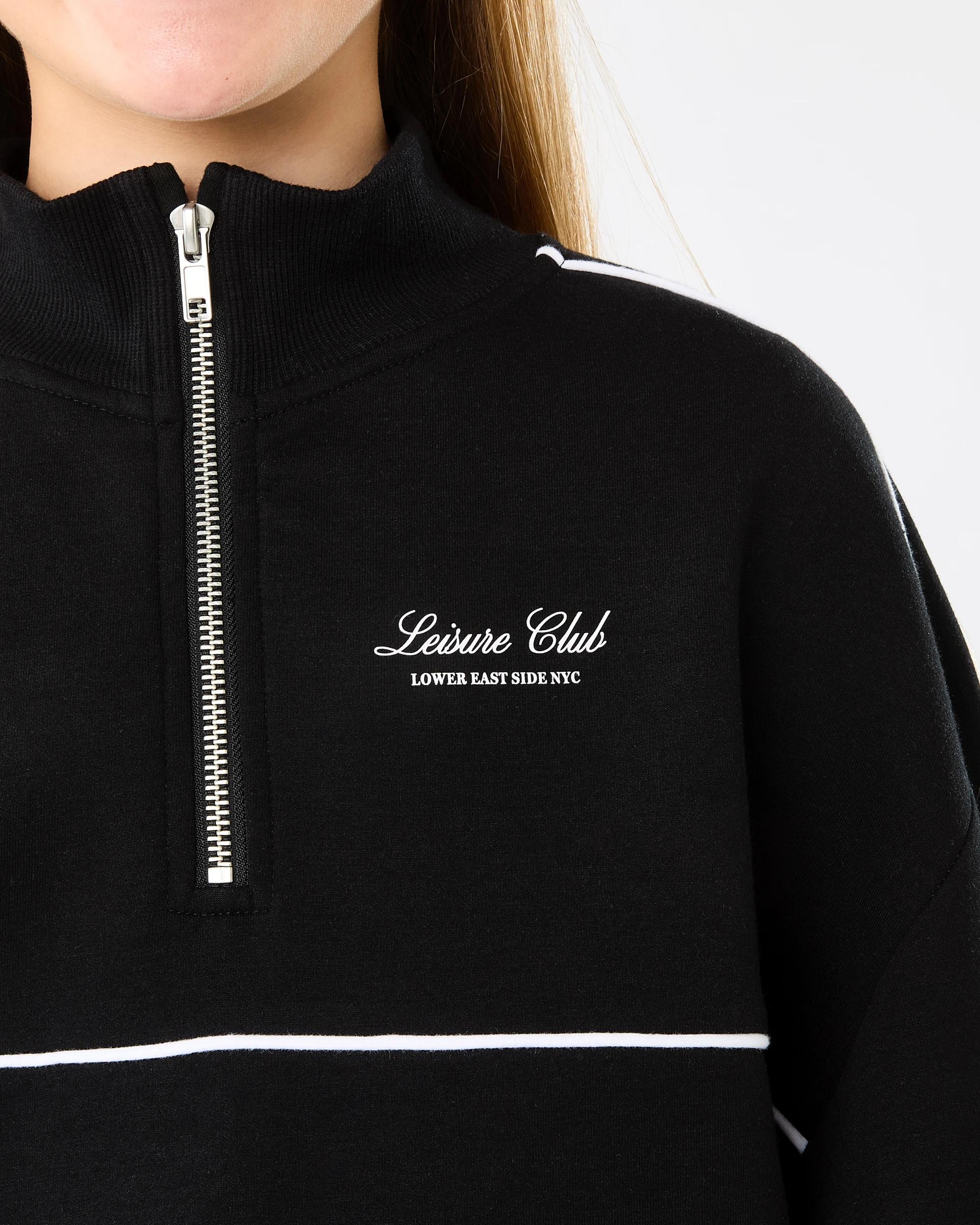 4 Scuba Quarter Zip Sweatshirt Blck Slgan, 4 of 7