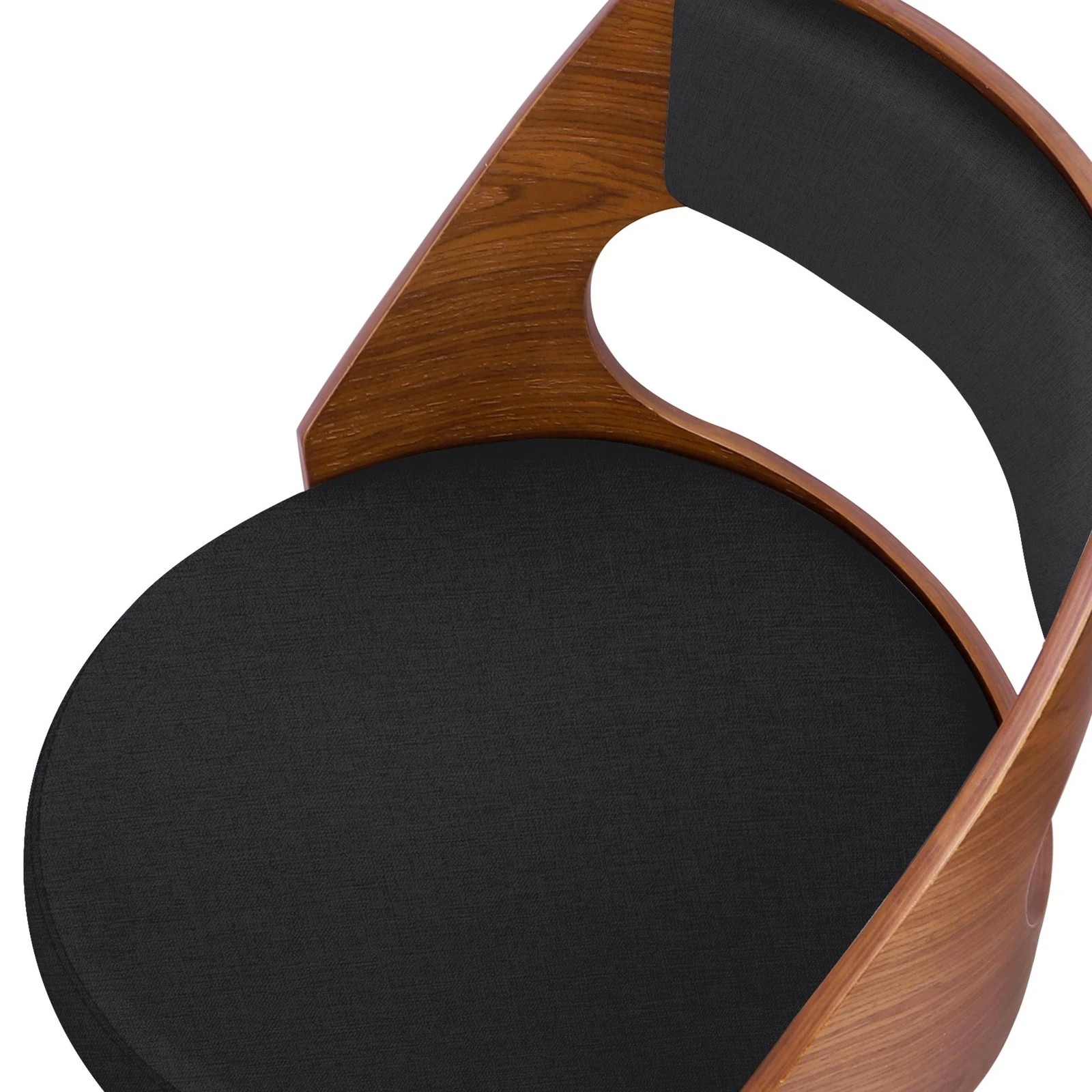 4 Alfordson 4x Swivel Bar Stools Eden Kitchen Wooden Dining Chair - Black, 4 of 10