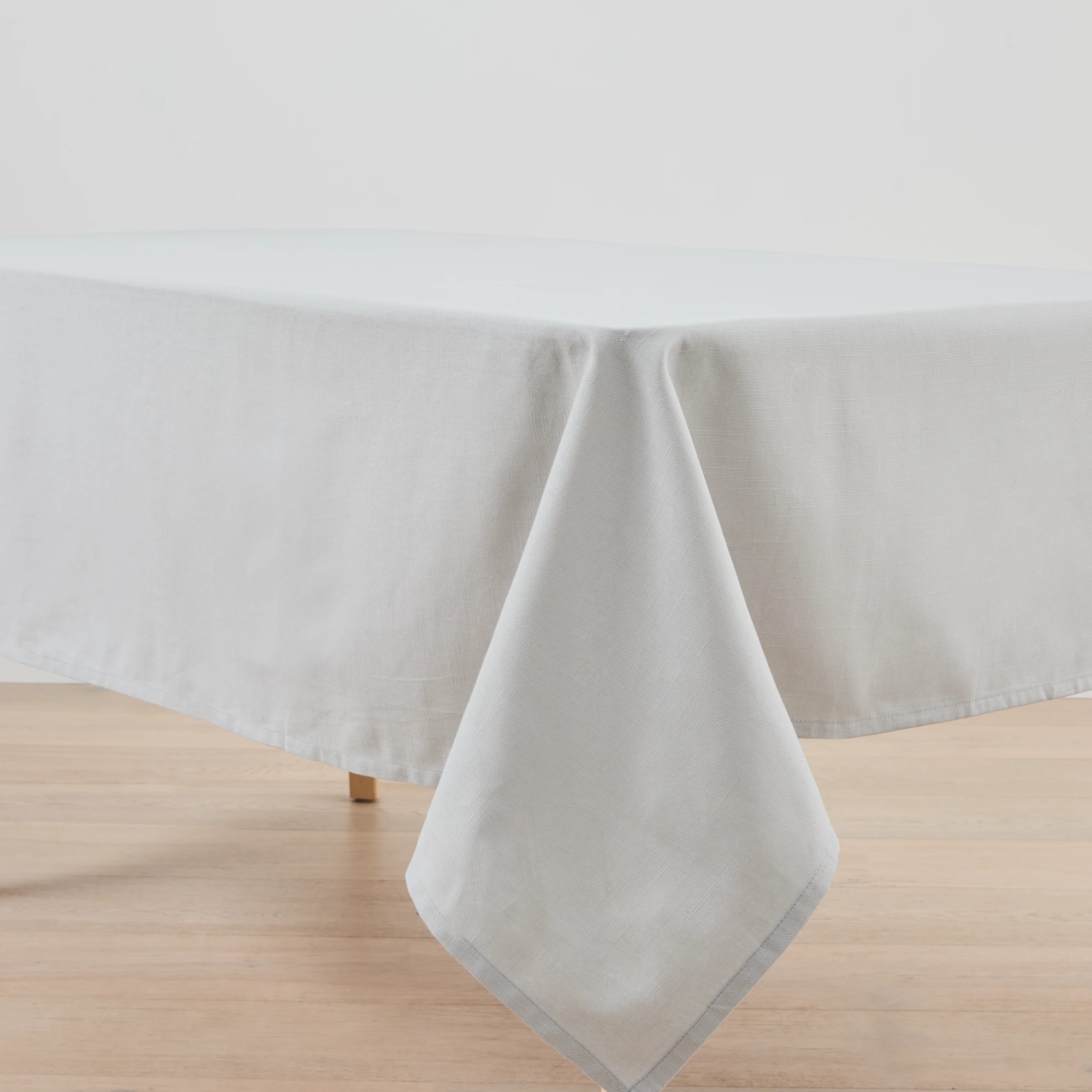 2 Grey Extra Large Linen Look Table Cloth, 2 of 4
