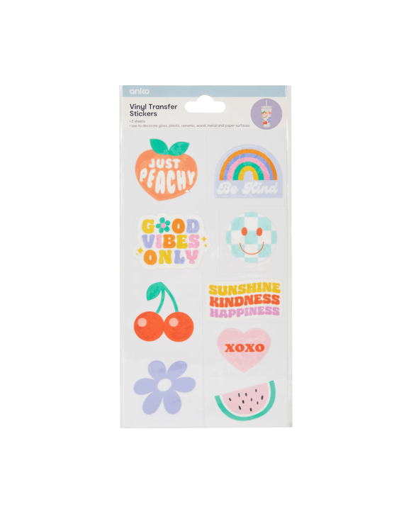 2 Pack Vinyl Transfer Stickers
