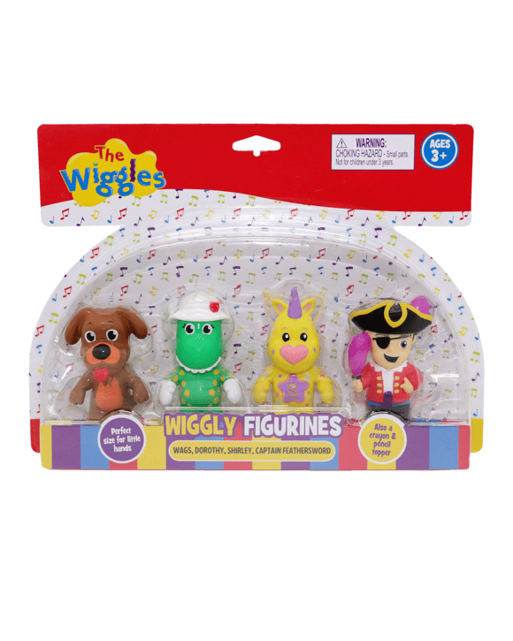 4 Pack The Wiggles Wiggly Figurines