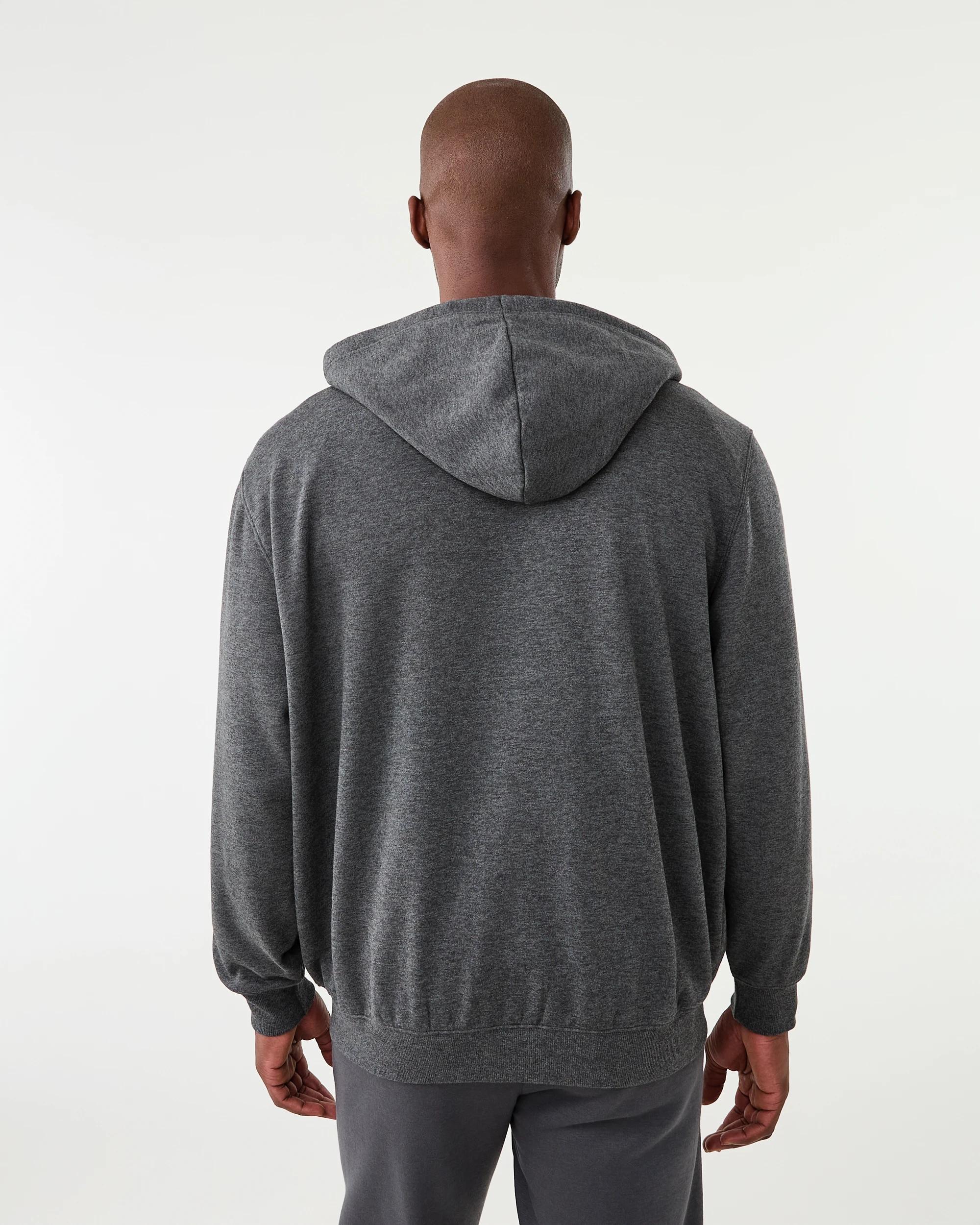 3 Everlast Mens Zip Through Hoodie Char Marle, 3 of 8