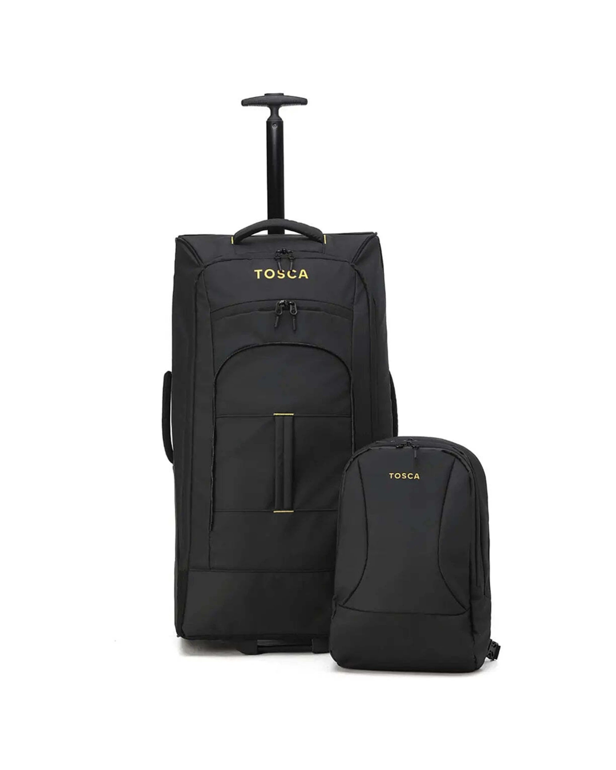 4 Tosca Delta Wheeled Duffle Removable Backpack Versatile Travel Design - Black, 4 of 7