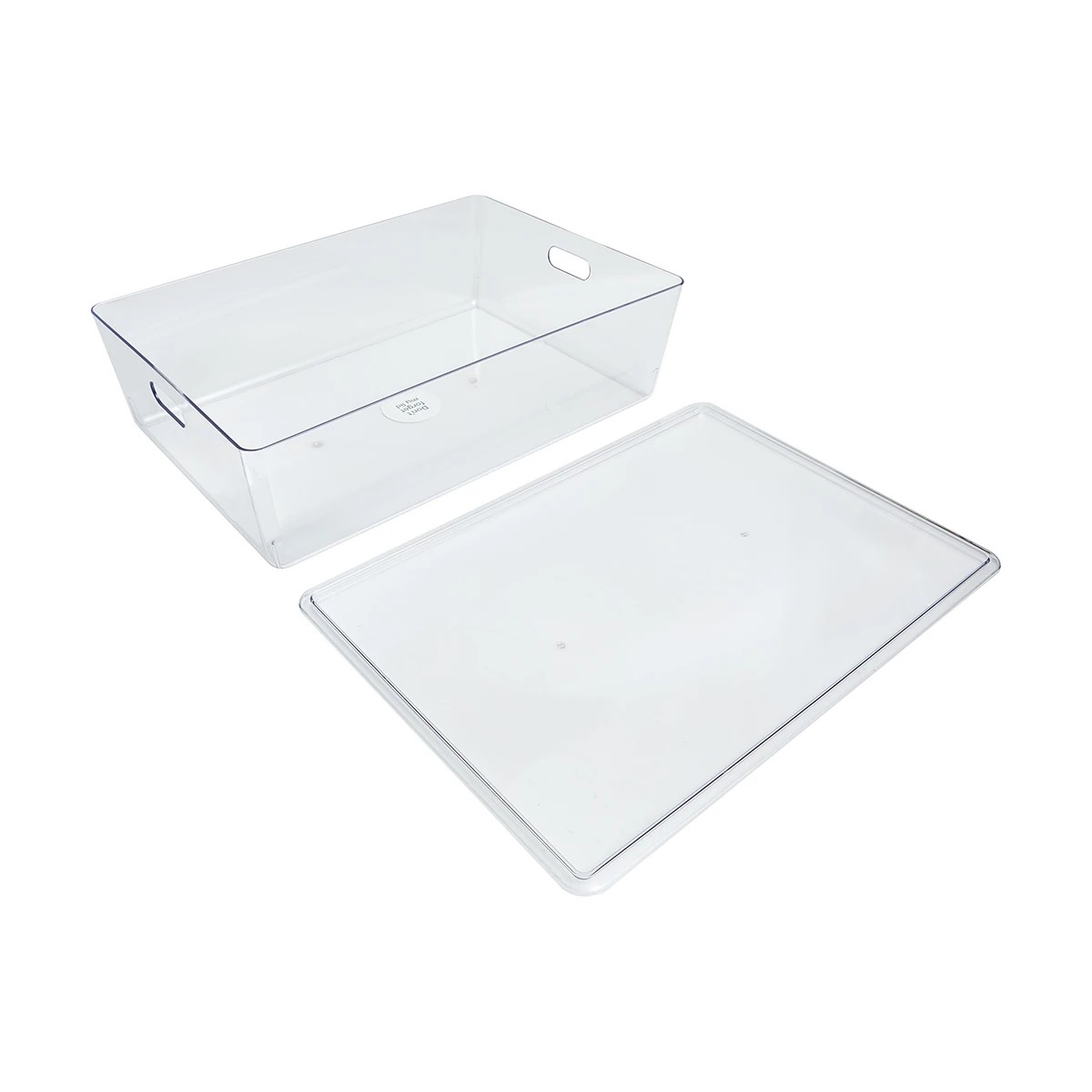 3 26L Smooth and Shiny Plastic Tub - Clear, 3 of 4