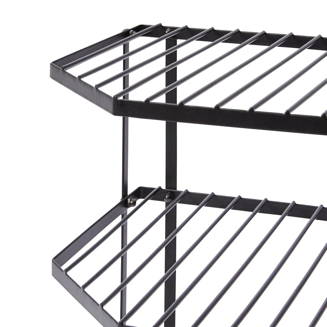 6 3 Tier Corner Pantry Shelf - Black, 6 of 9