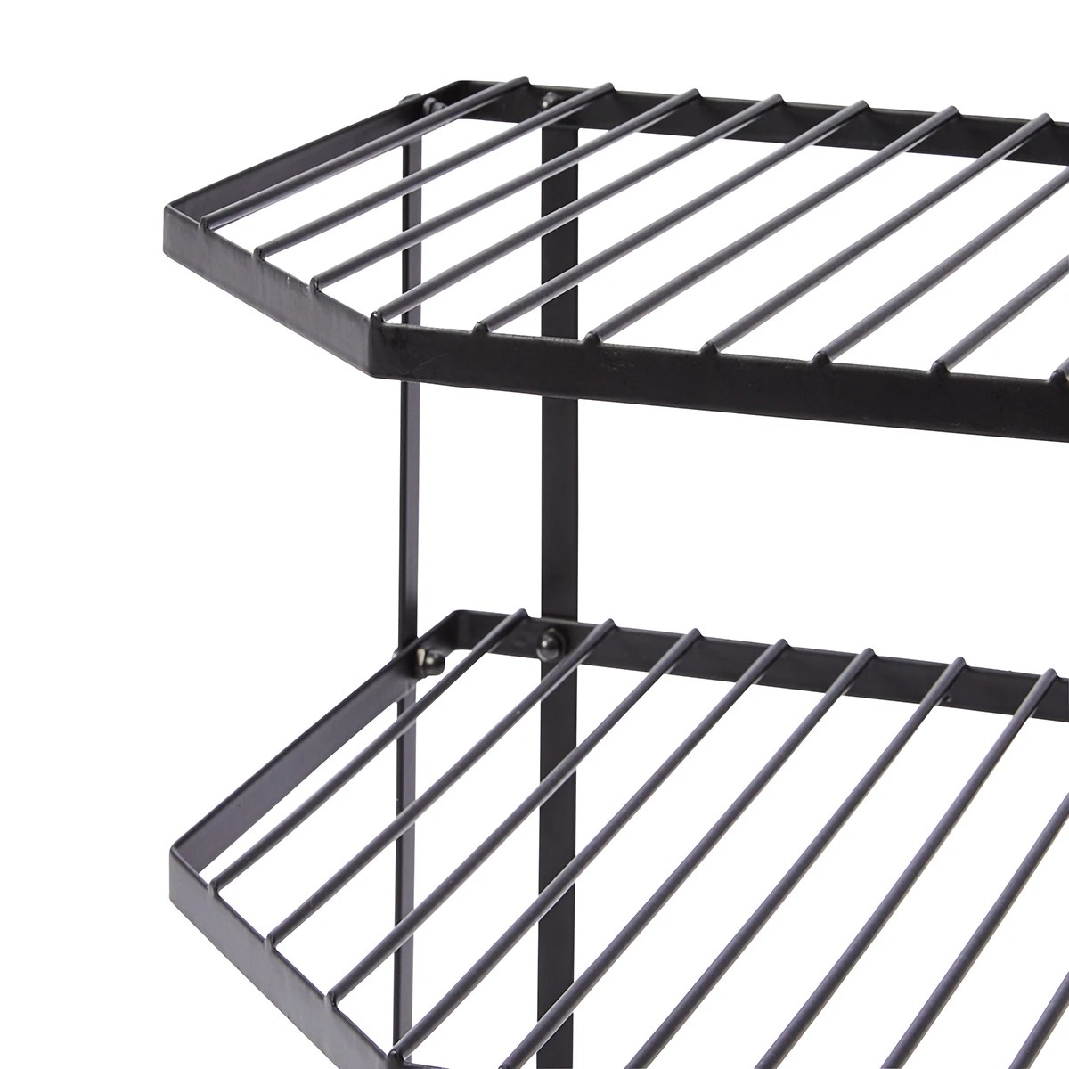6 3 Tier Corner Pantry Shelf - Black, 6 of 9