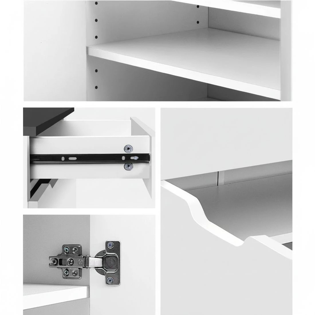 5 Artiss Shoe Rack Cabinet 30 Pairs  Eve - White, 5 of 5