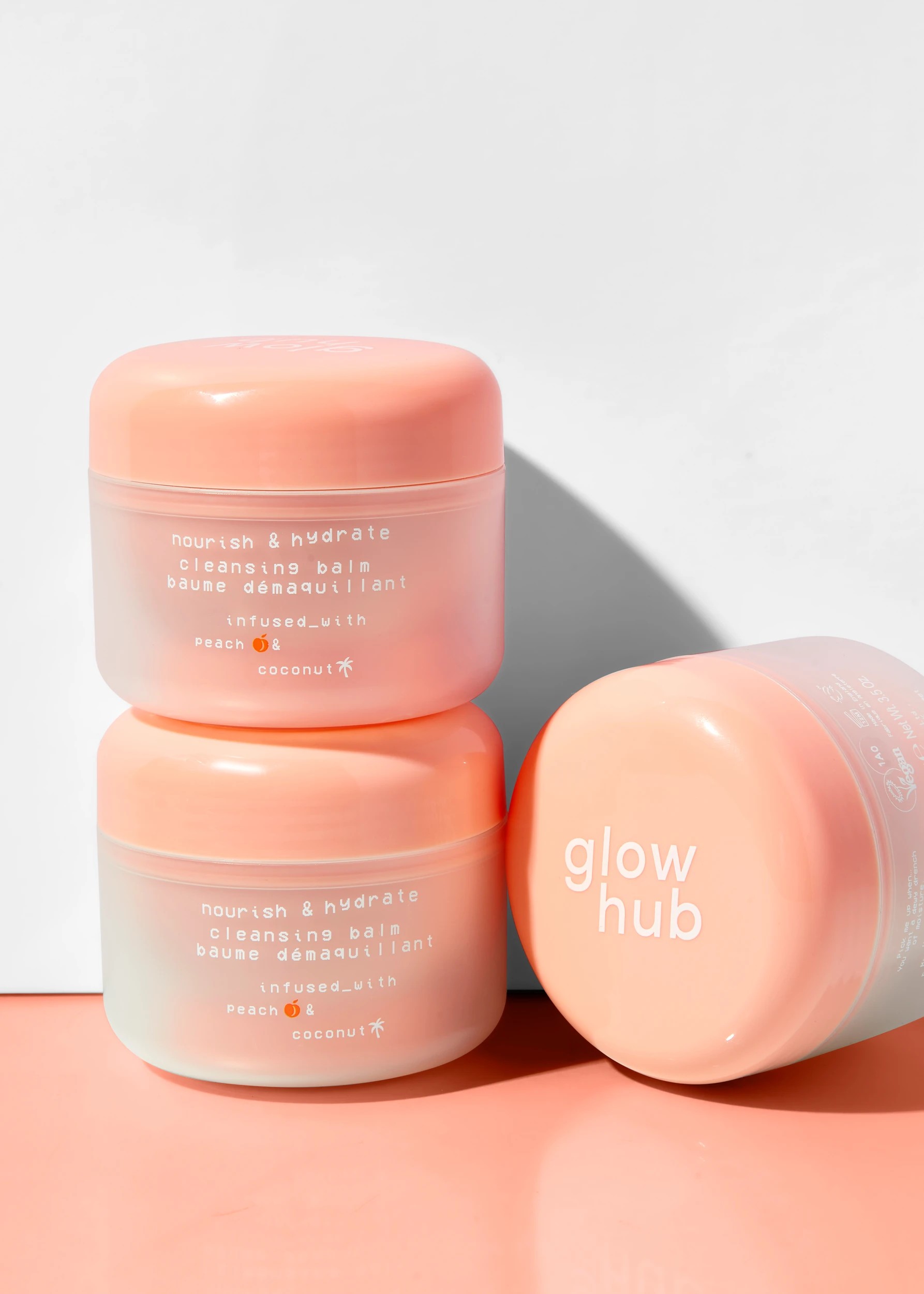 3 Glow Hub Cleansing Balm 100g - Hyaluronic Acid , Peach and Coconut, 3 of 5