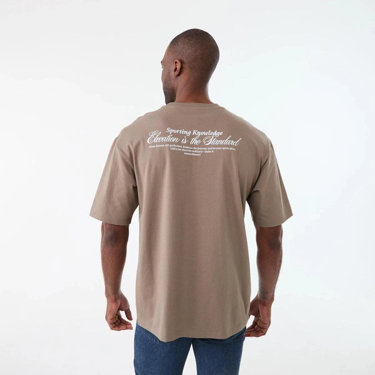 3 Oversized Print T-shirt DRIFT BROWN, 3 of 6