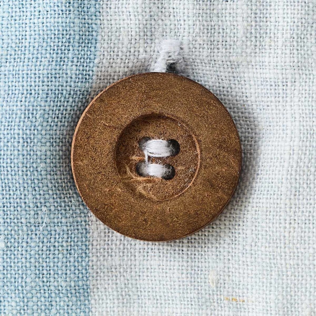 7 Stripe Linen Cotton Quilt Cover Set - Queen Bed, Blue, 7 of 7