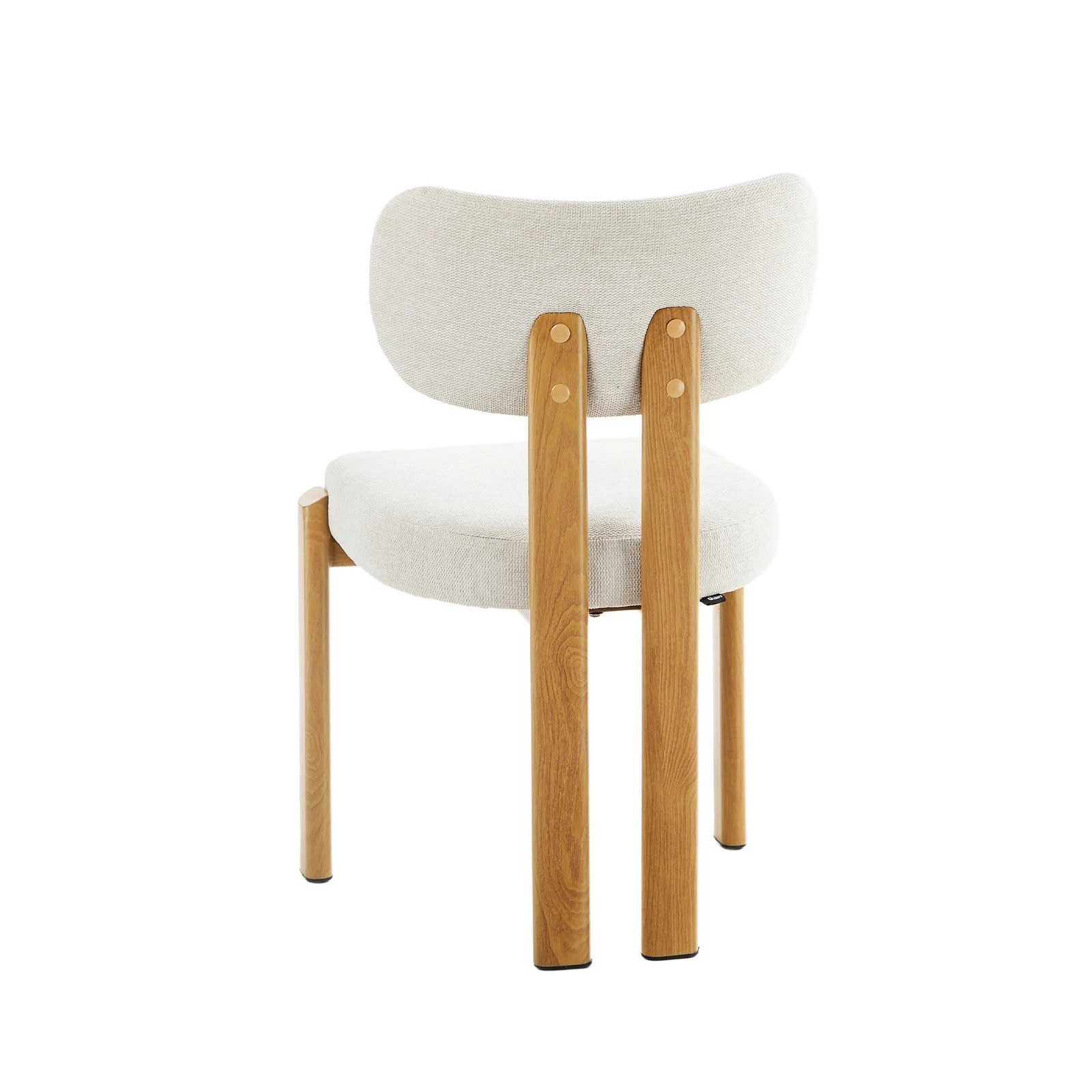 8 Oikiture Set of 4 Dining Chairs Linen Fabric Kitchen Chair Padded Seat - Multi - Multi, 8 of 9