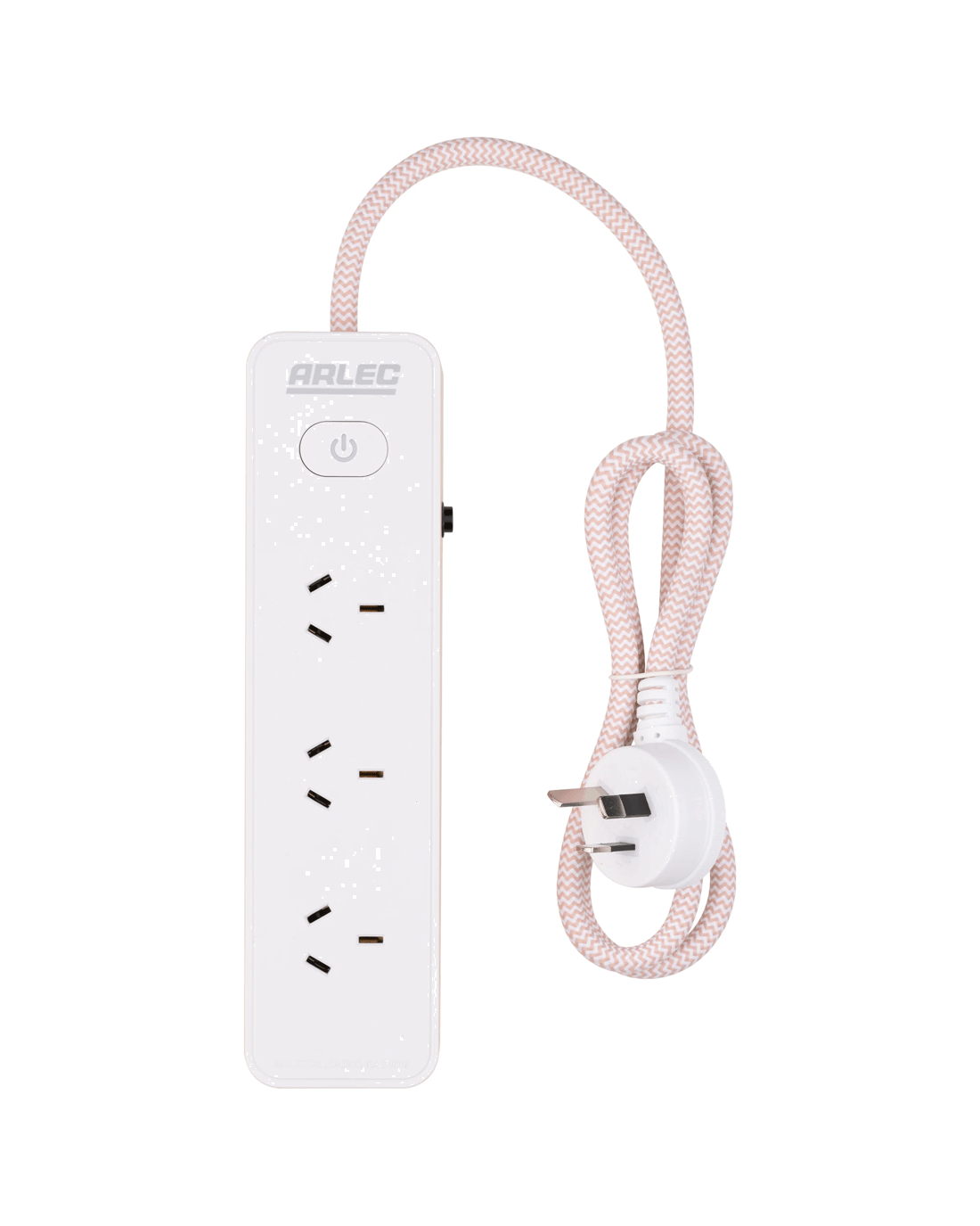 2 4 Outlet Arlec Powerboard with Master Switch - Pink, 2 of 4