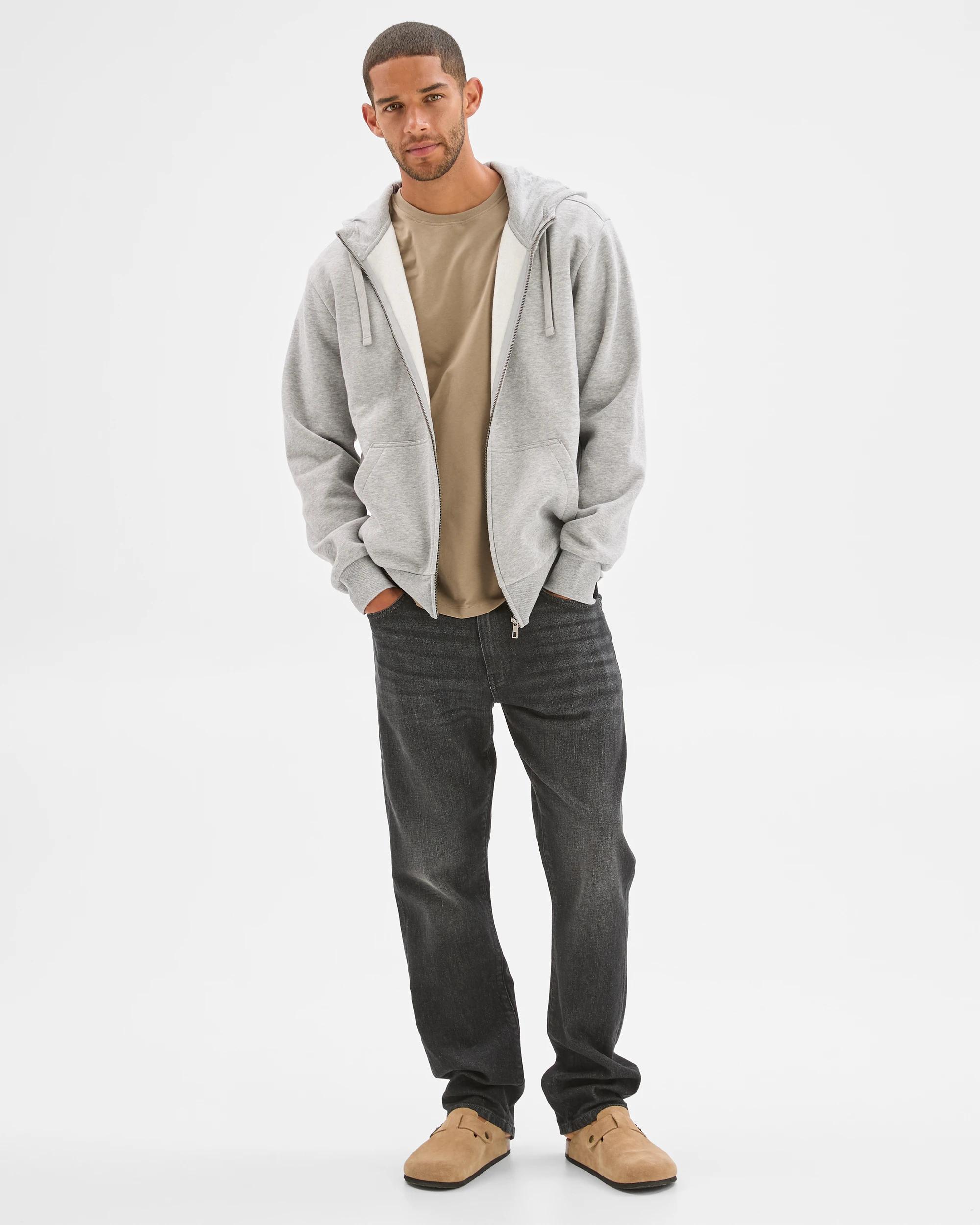 3 Target Man Zip Thru Hoodie GREY MARLE, 3 of 7