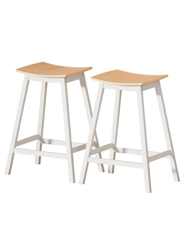 Artiss 2x Bar Stools Wooden Chairs Oak - Nat