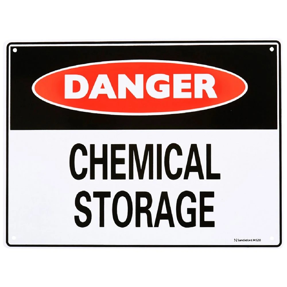 1 Danger Chemical Storage Sign 300 x 225mm, 1 of 1