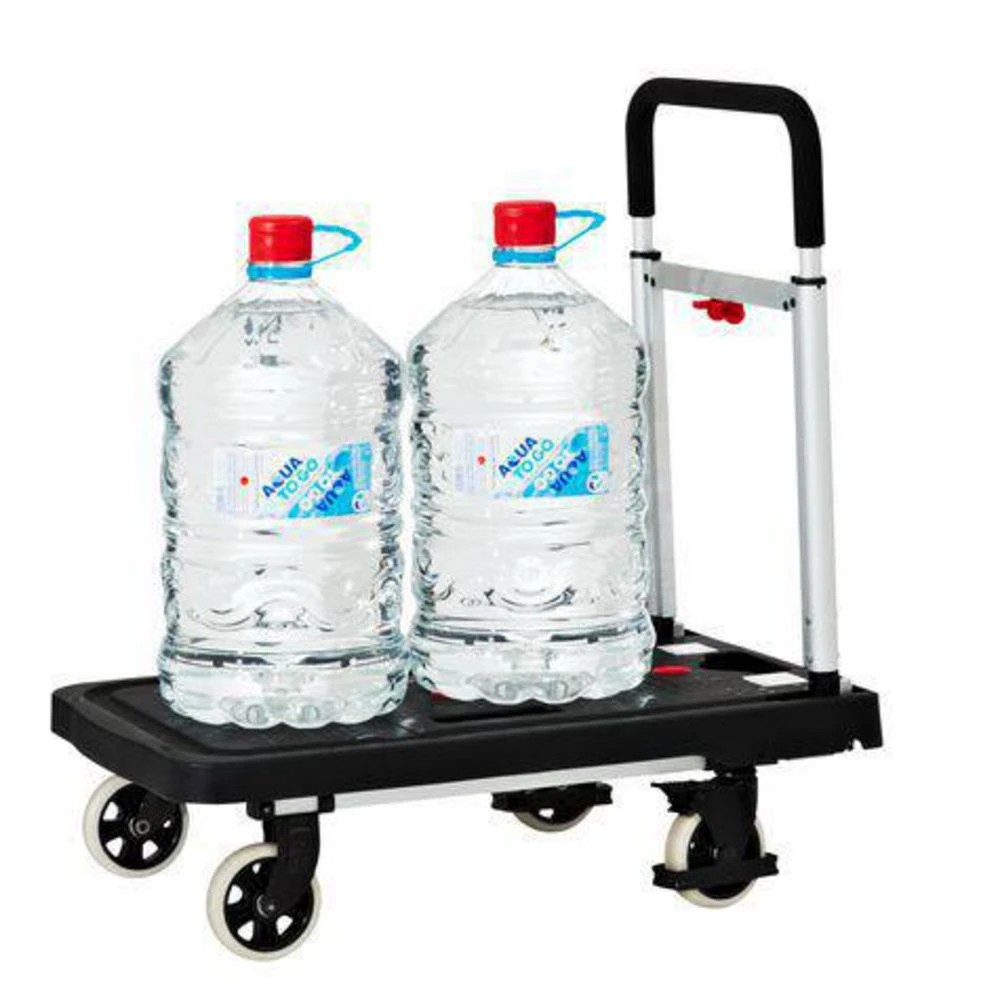 2 Flatform Truck 4 Wheeled Dolly with Brake, 2 of 5