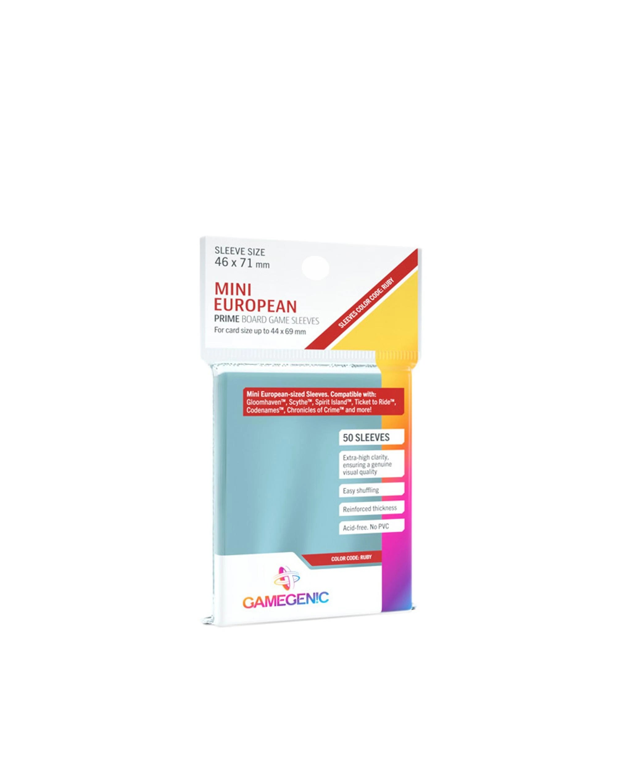 1 Gamegenic Mini European Prime Board Game Sleeves, 1 of 1