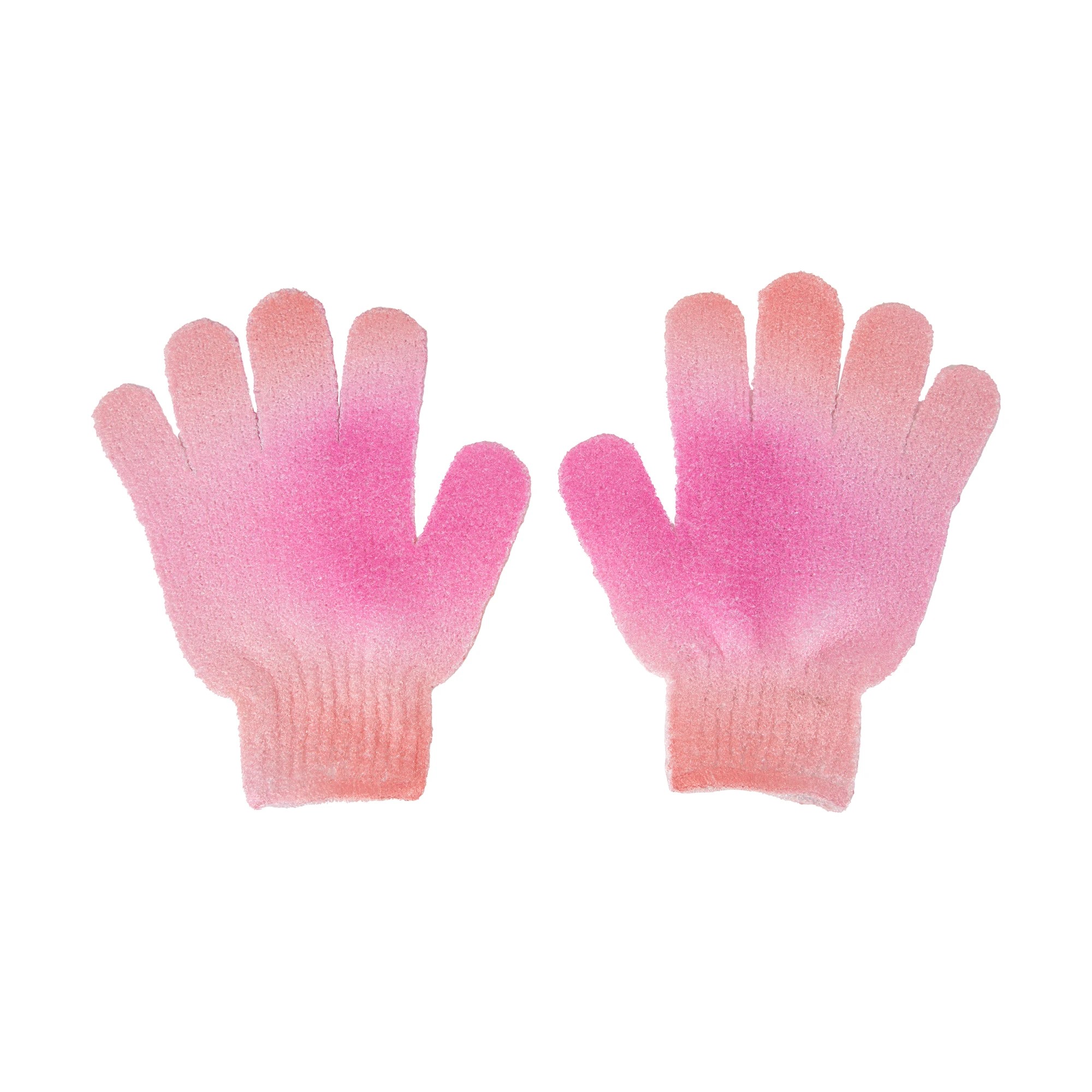 1 OXX Bodycare Exfoliating Gloves - Pink and Peach, 1 of 4