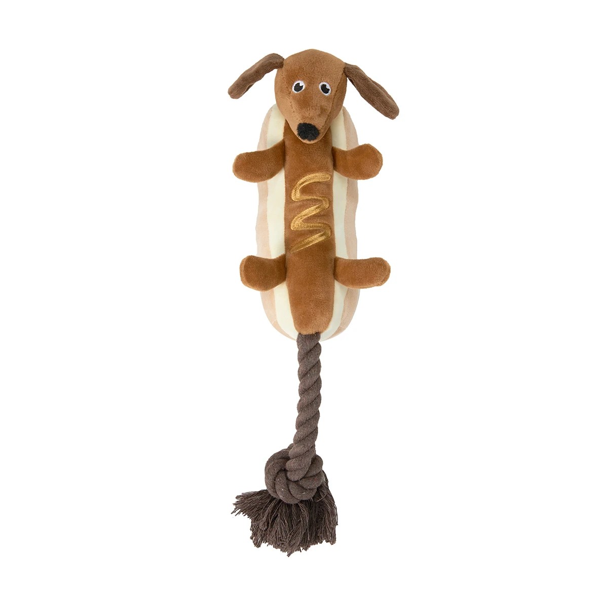 1 Pet Toy Rope Sausage Hot Dog, 1 of 4