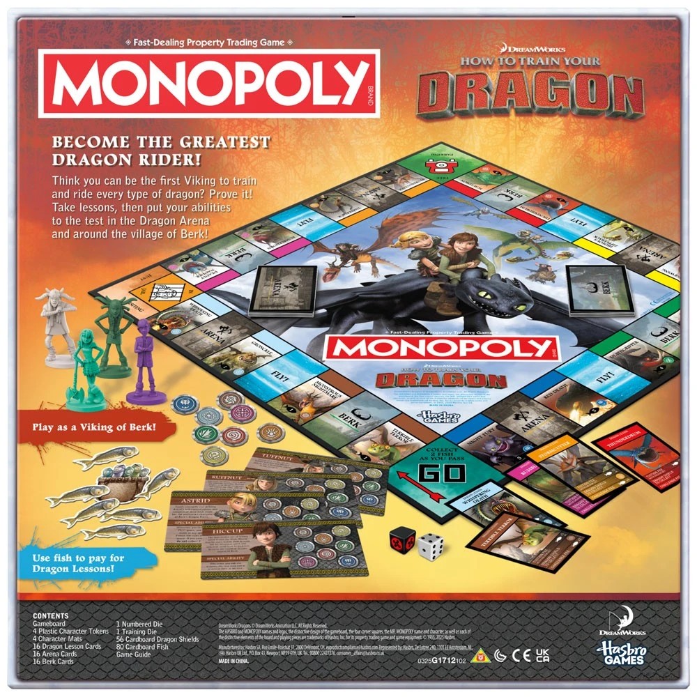 5 Monopoly - How to Train Your Dragon Edition Board Game, 5 of 5