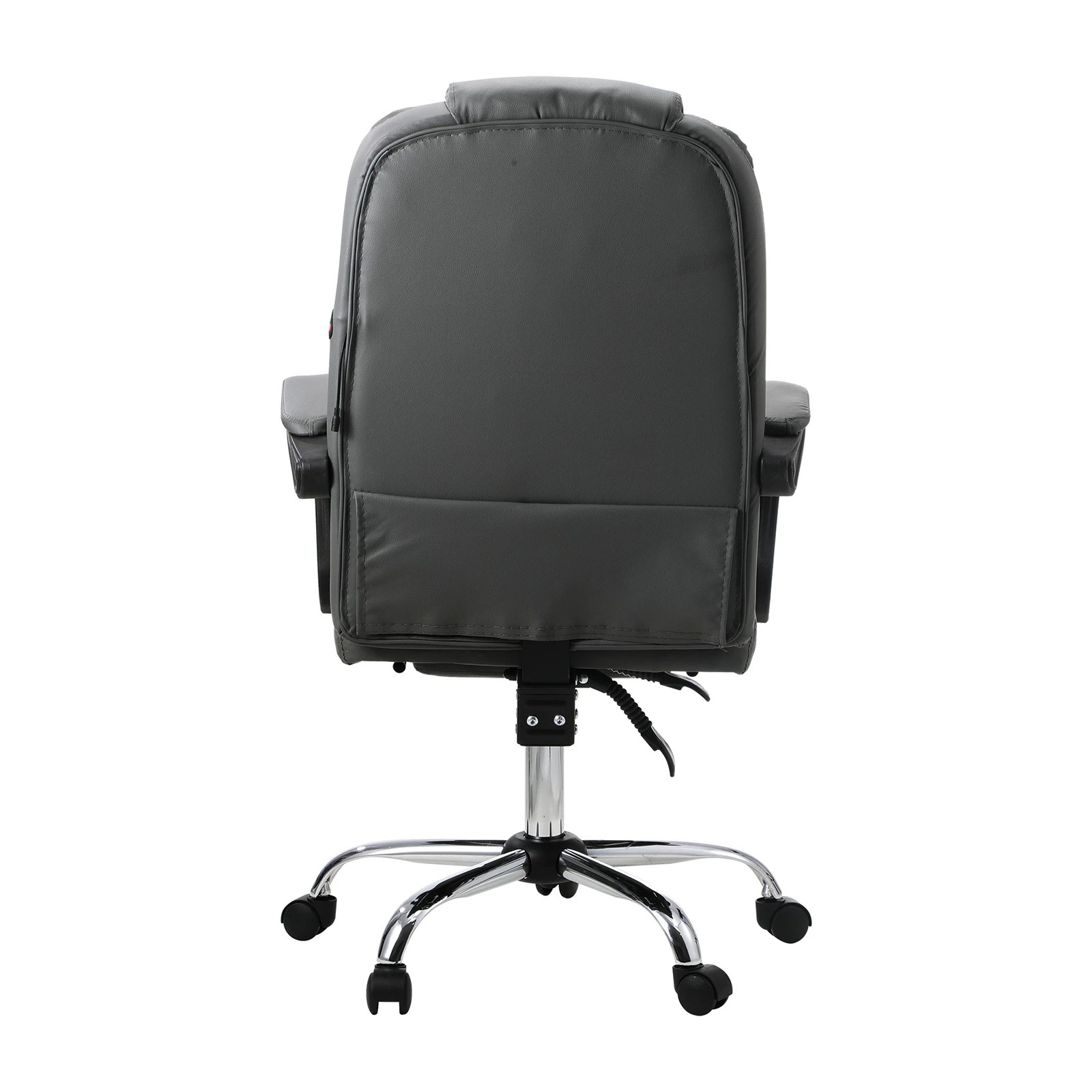 4 Oikiture Massage Office Chair Executive Gaming Racing Chairs PU Leather - Grey, 4 of 6