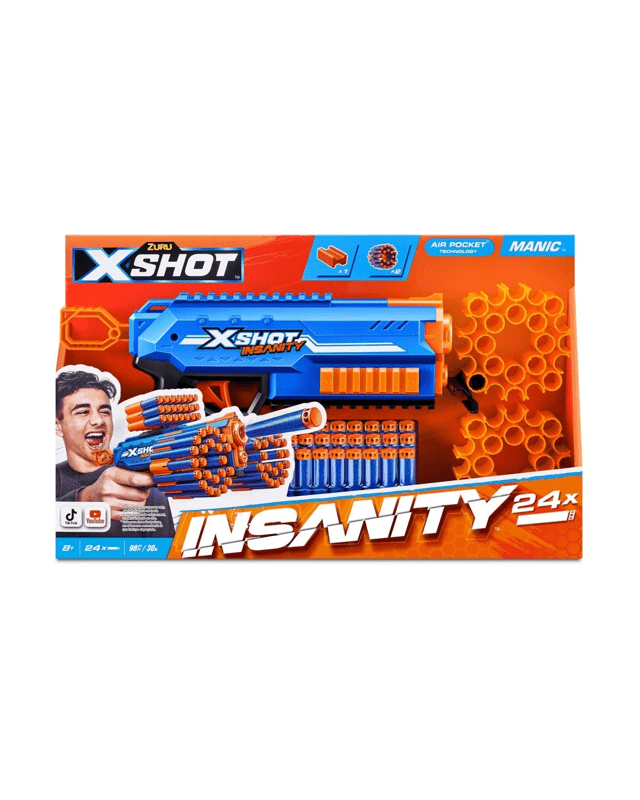 Zuru X-Shot Insanity Manic Blaster 24 D