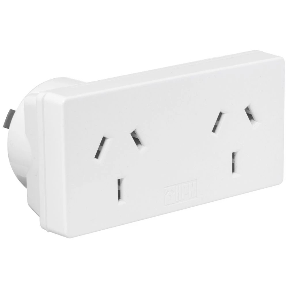 1 HPM Double Adaptor Right Extend White, 1 of 1