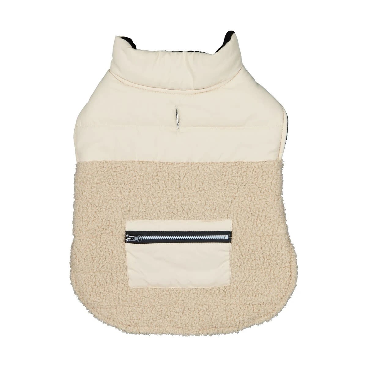 5 Pet Puffer Vest - Medium, Cream, 5 of 10