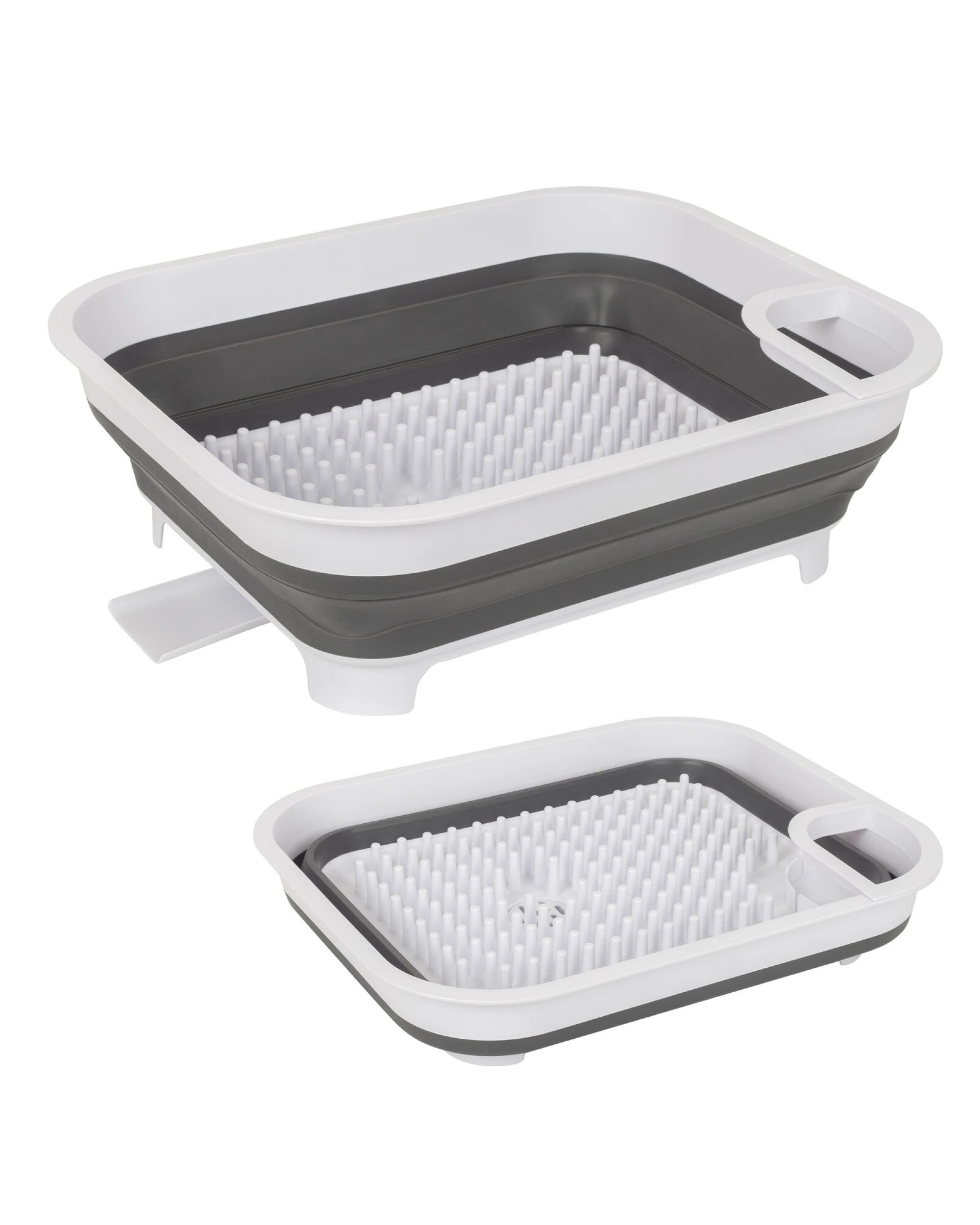 1 Hacienda Collapsible Dish Rack with Utensil Section Space-Saving Drying Rack for Compact Kitchens & Camping, 1 of 9