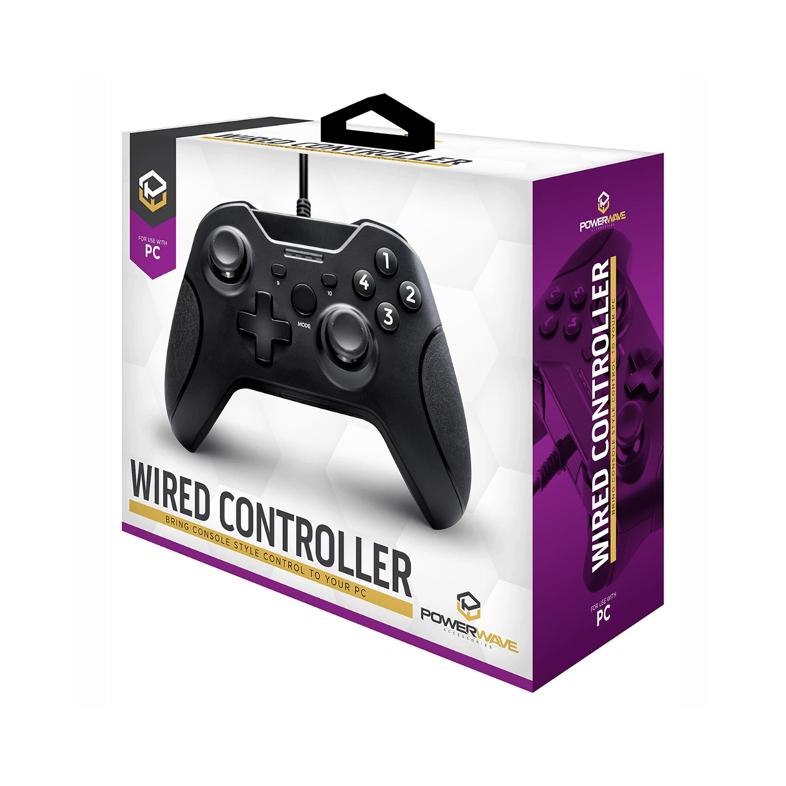 1 Powerwave PC Wired Gaming Controller - Black, 1 of 4