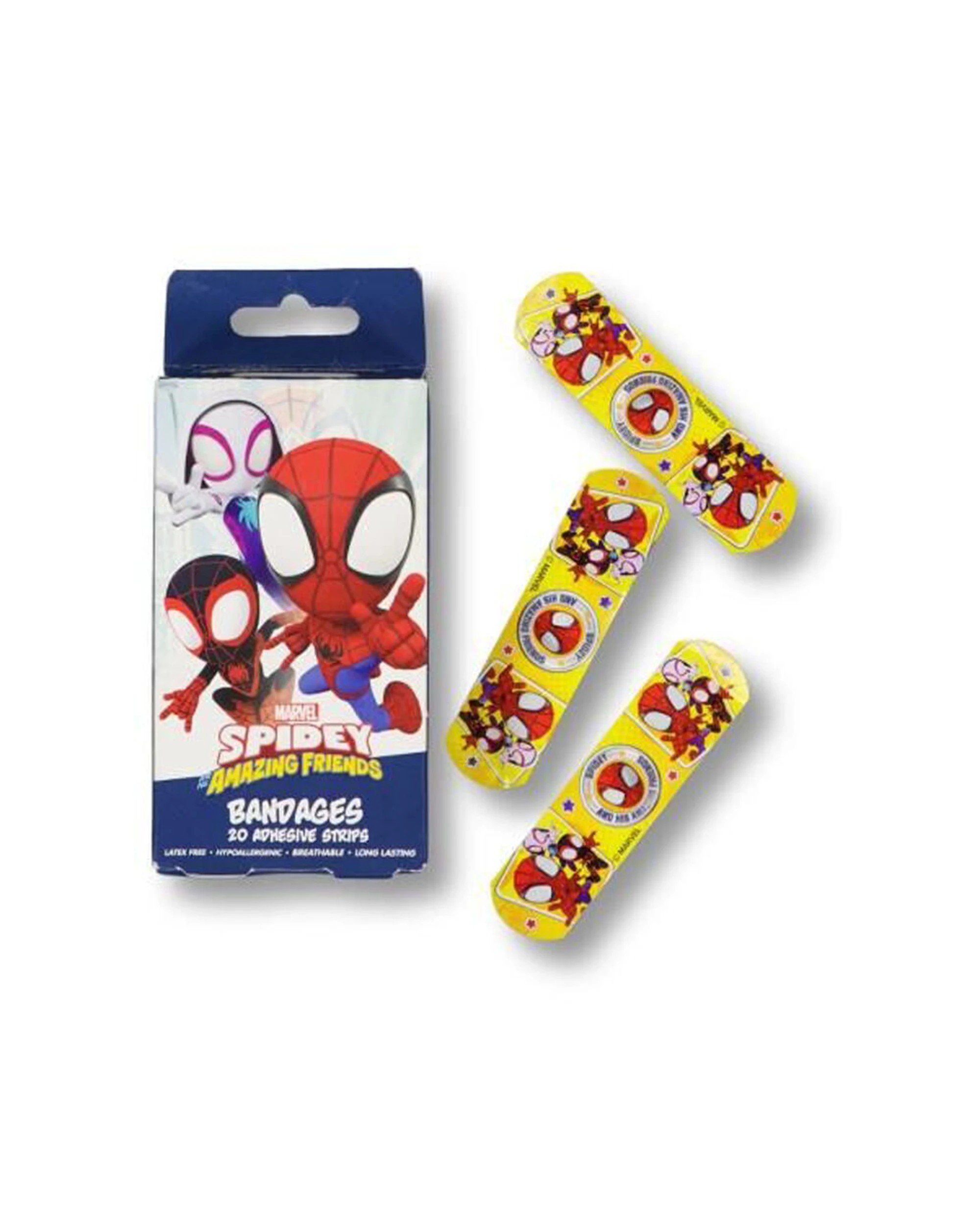 3 Marvel Spidey & His Amazing Friends 12x 20pc Adhesive Bandages Strips - Multi, 3 of 3