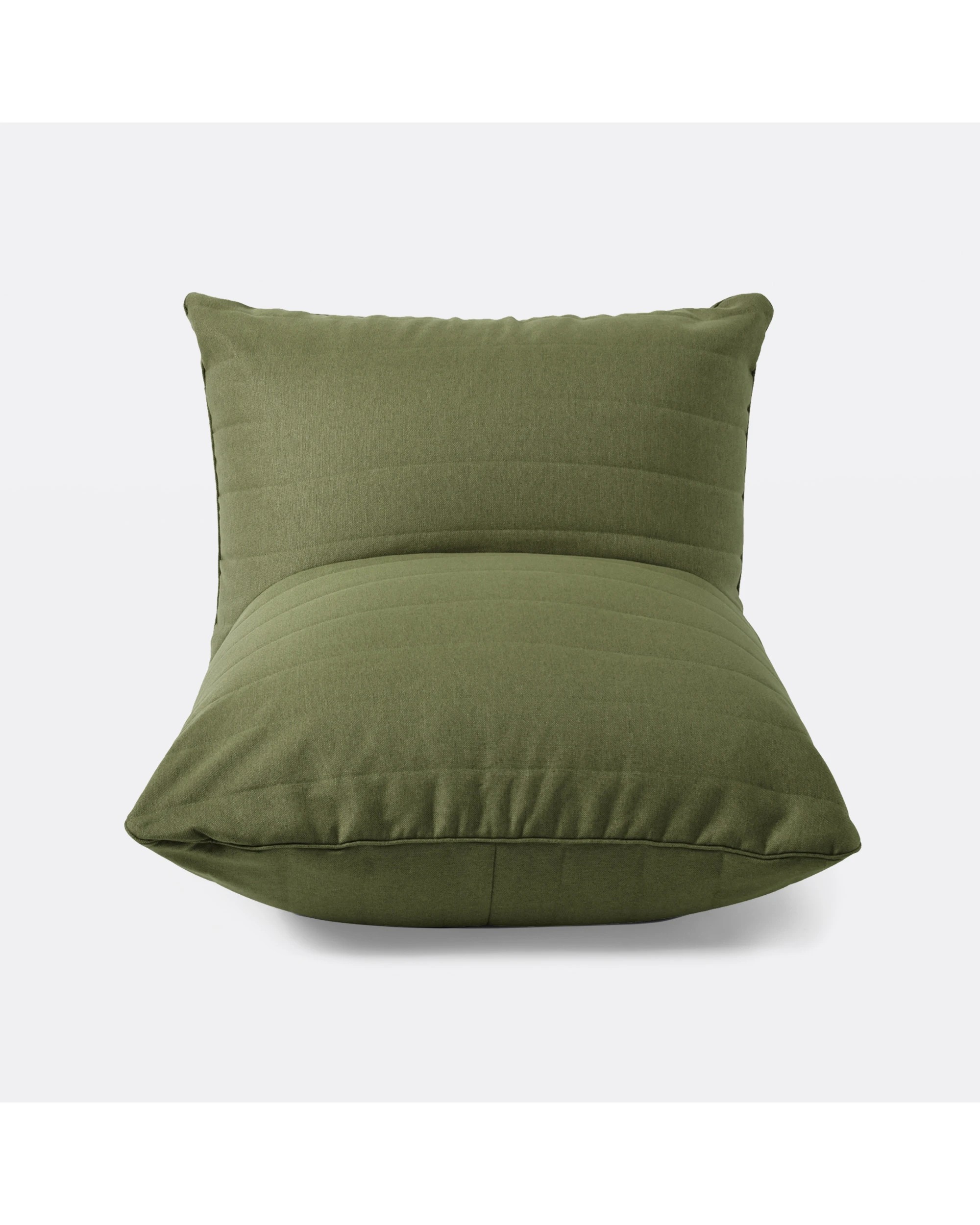 3 Cadence & Co. Linoire Quilted Beanbag Lounger Cover - Moss Green, 3 of 10