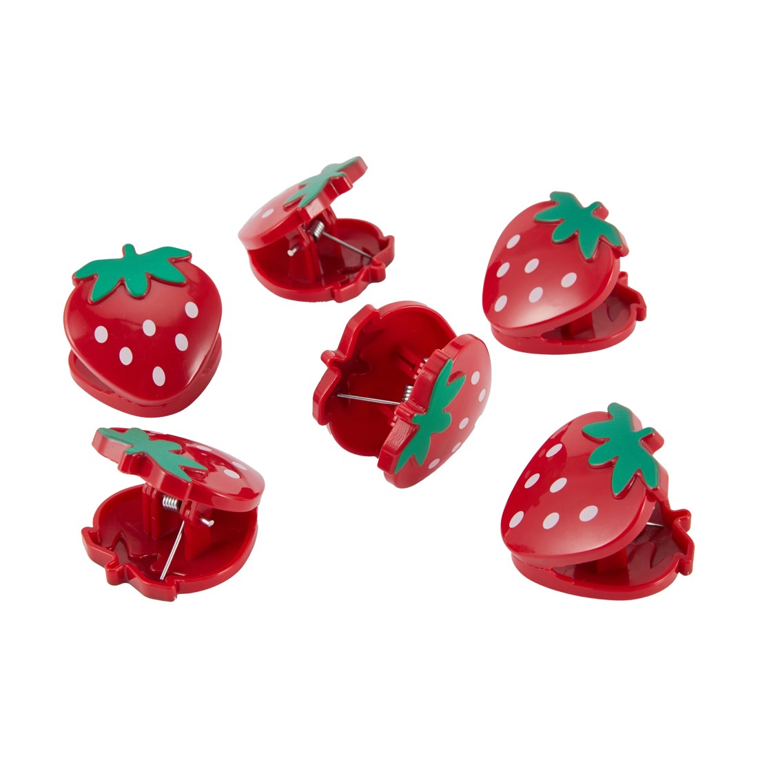 2 6 Pack Strawberry Bag Clips, 2 of 3