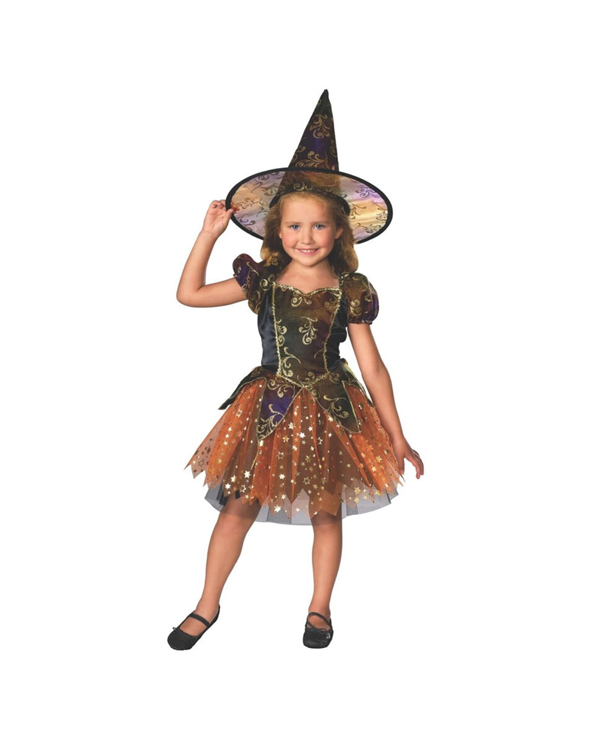 1 Rubies Elegant Witch Child Baby Dress Up Costume Size Toddler - Multi, 1 of 3