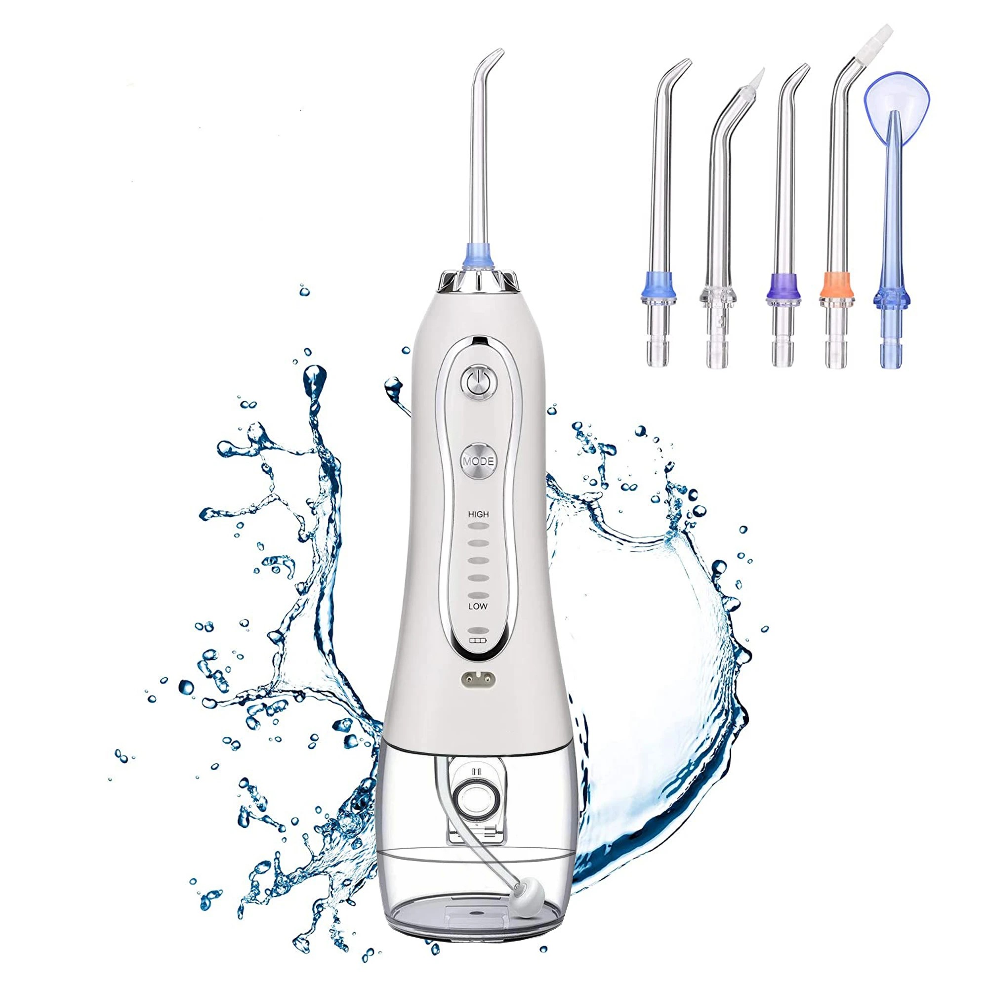 4 TODO Rechargeable Water Dental Jet Pick Flosser 5 Mode 110 PSI 2000mAh 3.7V Travel Oral Irrigator, 4 of 6