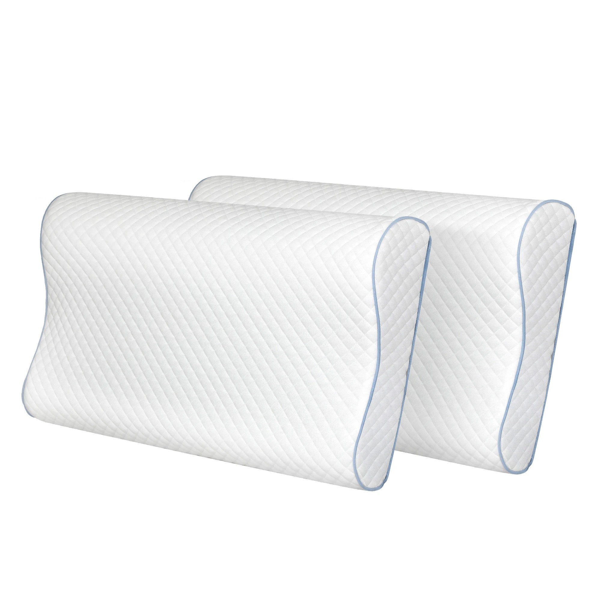 1 Dreamz Memory Foam Pillow White High-Density Neck Shoulder Support Pain Slow, 1 of 9